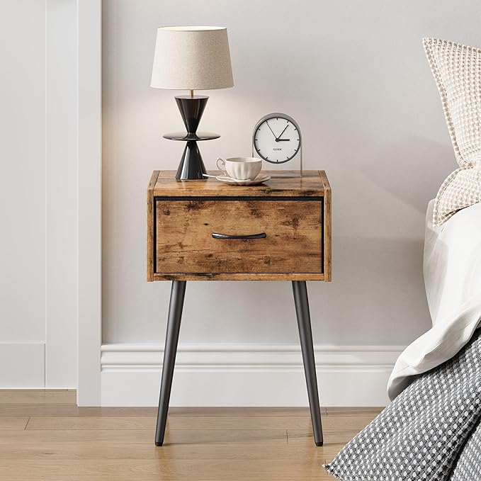 Small Nightstands Set of 2, Bedside Table - Image 5