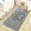 OLANLY Door Mat for Muddy Dog Paws 47x24, Ultra Absorbent Chenille Mud Doormat by OLANLY