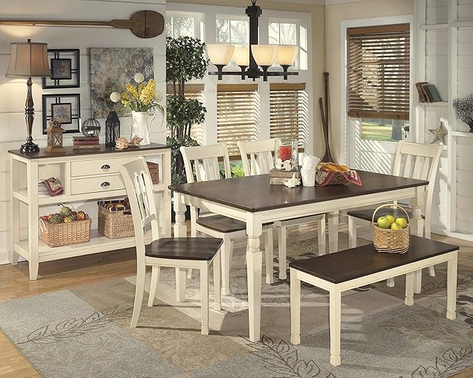Signature Design by Ashley WhiteOwing Bench, 44.25" W x 16.25" D x4.25 H - Image 12