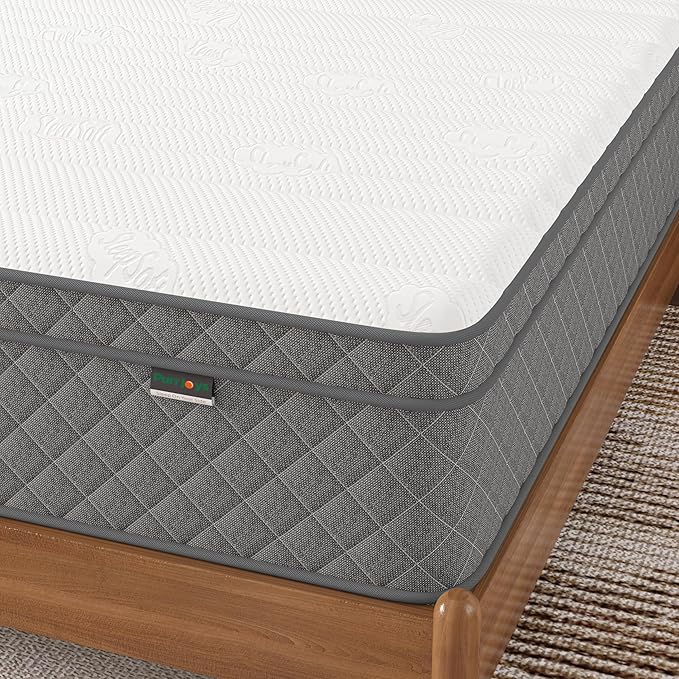 Queen Mattress, 12 Inch Cooling-Gel Memory Foam and Pocket Spring Hybrid - Image 6