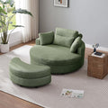 51.2'' Oversized Barrel Armchair by Unknown