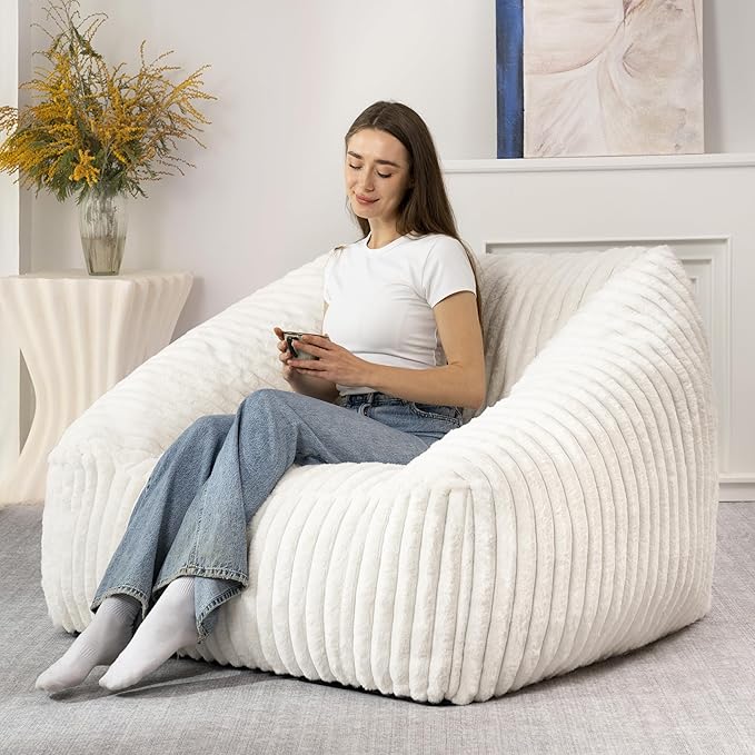 HABUTWAY Bean Bag Chair, Giant Bean Bag Chairs - Image 3