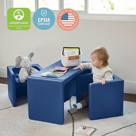 ECR4Kids Tri-Me Table and Cube Chair Set - Image 7