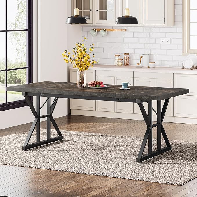 Tribesigns Farmhouse Dining Table - Image 3