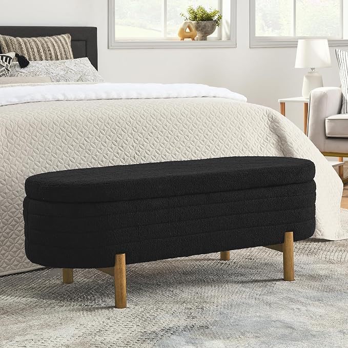 Furniliving 46” Storage Benches, End of Bed Bench by FurnilivingFurnitureforHome