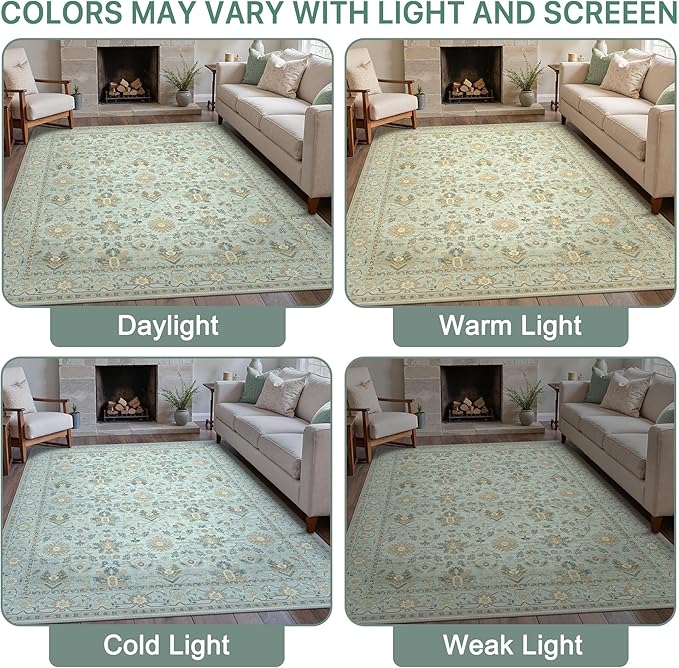 8X10 Area Rugs Machine Washable Runner Rugs - Image 6