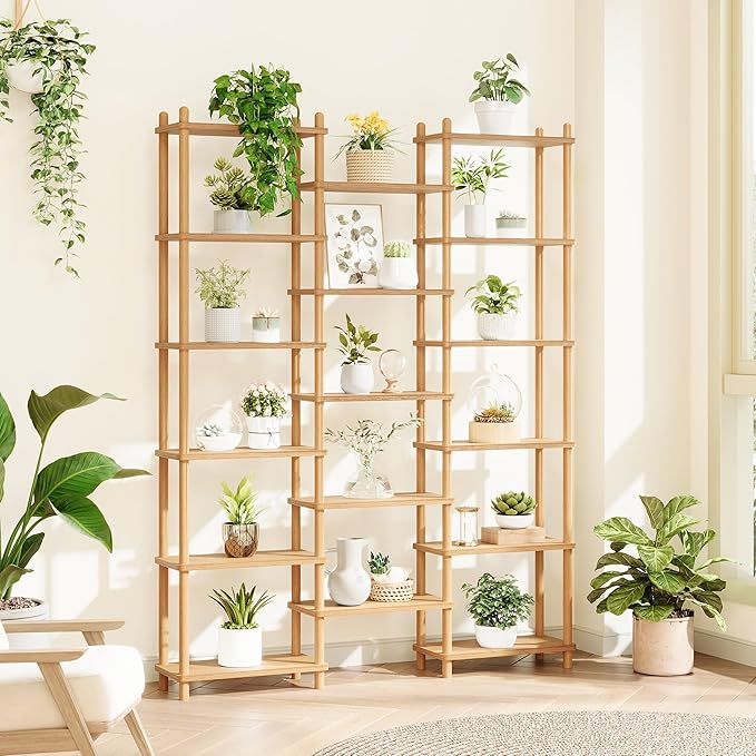 IOTXY Wooden Triple Wide Bookshelf - Image 9