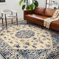 Washable Area Rug 10'x14' Boho Design Non-Shedding Easy Care Ideal by CHAMPLANT