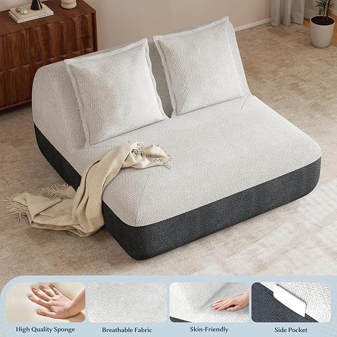 Hobestluk Small Sofa Couch Lounge Sofa Chair - Image 4