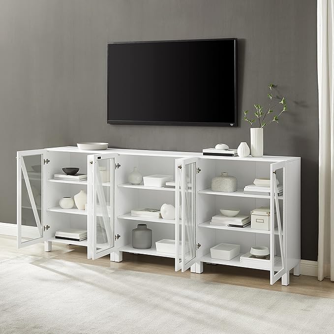 Crosley Furniture Cassai 3-Piece Entertainment Center TV Stand, Media Console - Image 8