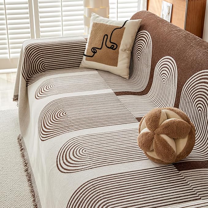 STACYPIK Soft Boho Chenille Couch Cover - Image 9