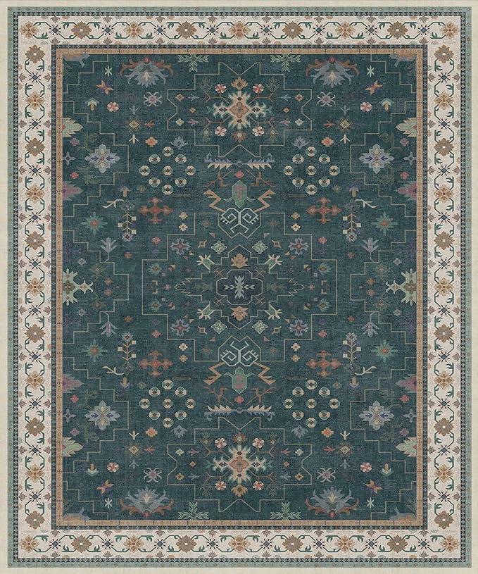 Dark Green Oushak Living Room Rug 10x12 - Image 2