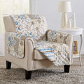 Great Bay Home Reversible Floral Patchwork Furniture Protector Scalloped Edge by GreatBayHome