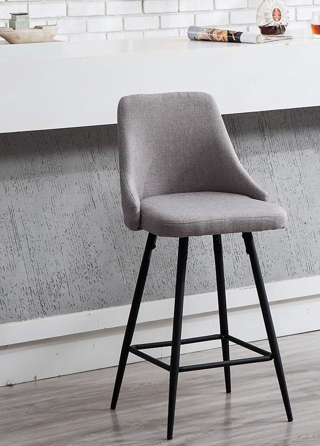 BTEXPERT Set of 2 Pack, Premium upholstered Dining 25" Seat Height High Back - Image 6