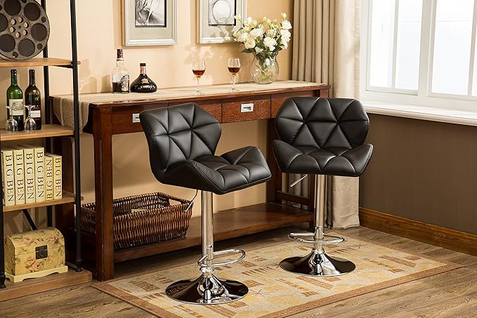Roundhill Furniture Glasgow Contemporary Tufted Adjustable Height Hydraulic - Image 3
