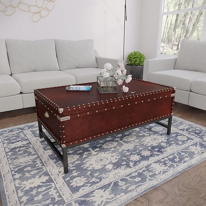 SEI Furniture Voyager Storage Cocktail Table - Image 2