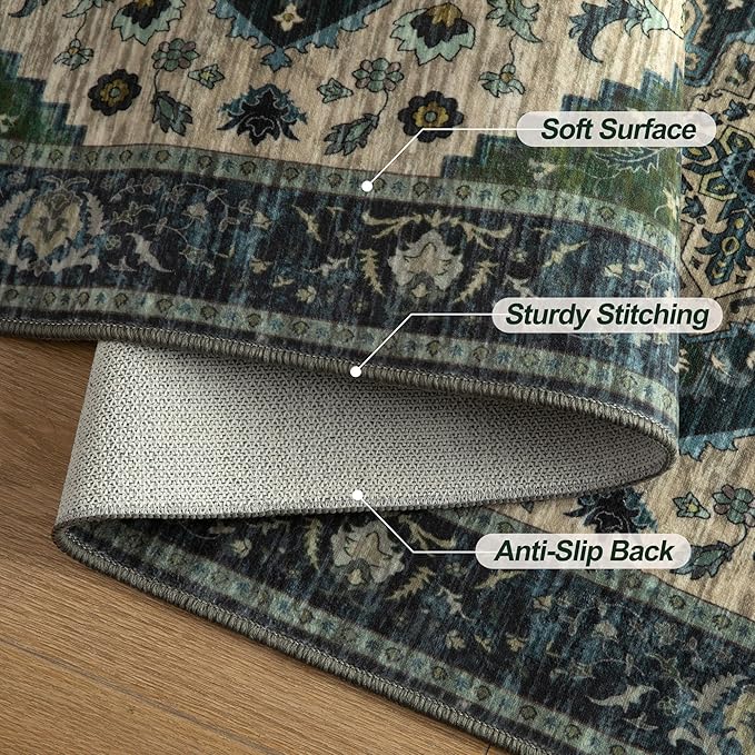 Tangsoo Washable Runner Rug, 2x6 Runner Rugs - Image 7