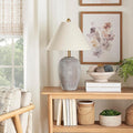 Nourison Home 23" Rustic Brown Ceramic Pot Table Lamp by NourisonHome