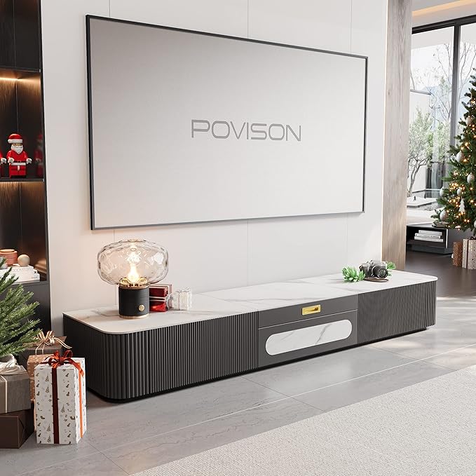 POVISON Fully-Assembled Modern TV Stand - Image 7