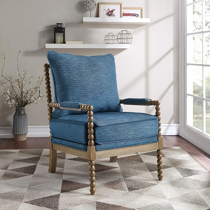 OSP Home Furnishings Fletcher Spindle Accent Chair - Image 2