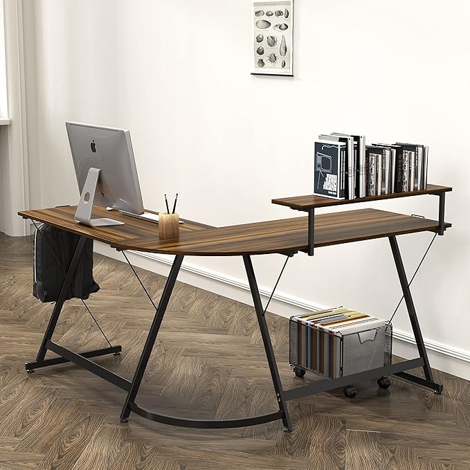 SHW 51 x 51 Inches Vista L-Shaped Desk - Image 2