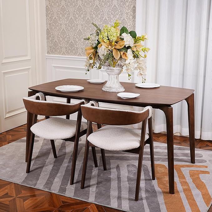 CONSDAN Dining Chairs Set of 2, Solid Wood Frame, Sturdy Construction, - Image 2