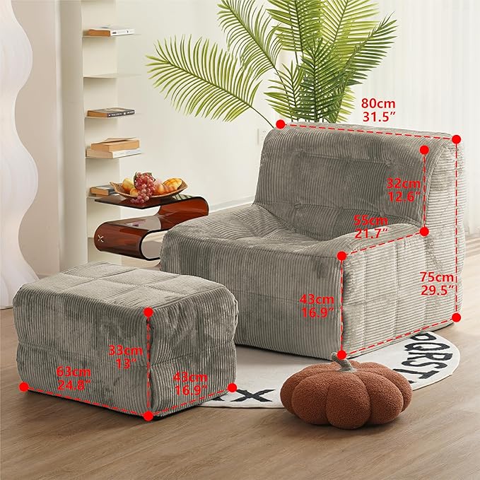 N&V CUBICUS Sofa, Single Seated Foam Sofa, Armless Floor Sofa, ALL NEW HYBRID - Image 8