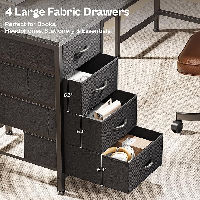 Huuger 63 Inch L Shaped Desk - Image 6