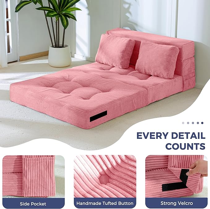 MAXYOYO Convertible Sofa Bed, Fold Out Sleeper Sofa - Image 5