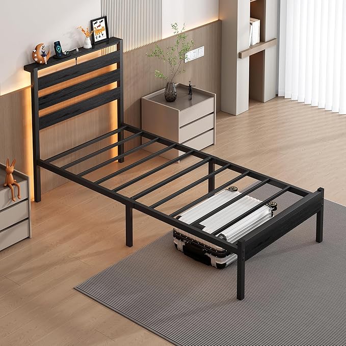 14 Inch Classic Metal Platform Bed Frame-Twin Bed Frame - Image 7