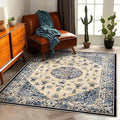 Washable Area Rug 4'x6' Traditional Floor Cover Foldable Thin Rugs Retro by CHAMPLANT