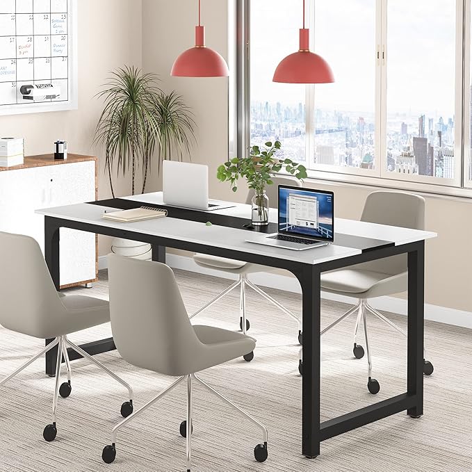 Tribesigns Modern Computer Desk, 70.8 x 31.5 inch Large Office Desk Computer - Image 5