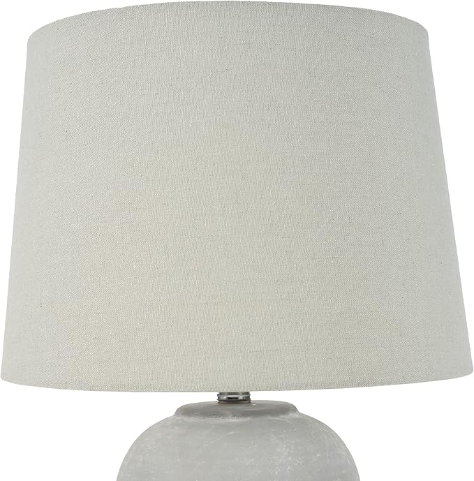 Nourison Home 23" Vintage Grey Ceramic Pot Table Lamp - Image 6
