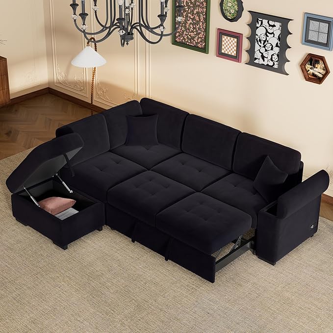 Ball & Cast Sleeper Sofa Bed L Shaped Couch - Image 3