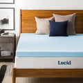 LUCID 3-inch Ventilated Gel Memory Foam Mattress Topper by Lucid
