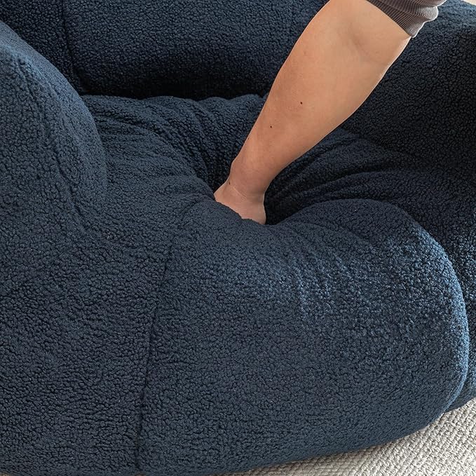 Furniliving Bean Bag Chair, Giant Bean Bag Chair Stuffed Floor Sofa - Image 7