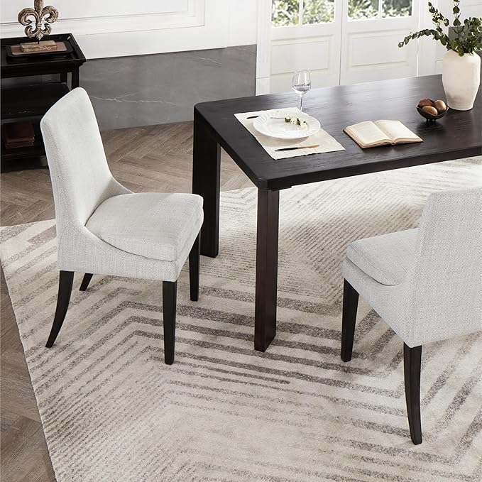 Upholstered Dining Chairs Modern Sidechair Performance Fabric High Back - Image 2