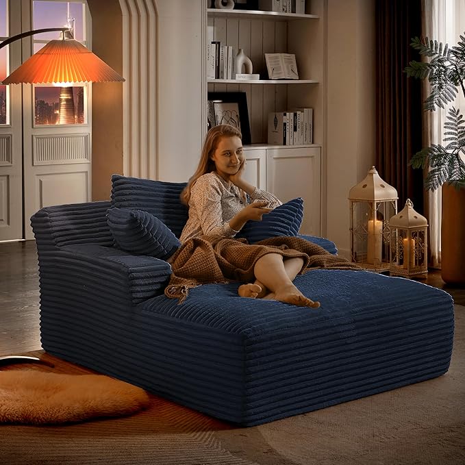 Oversized Chaise Daybed Lounge Sleeper Chair Sofa Full Foam Cloud Chaise Sofabed - Image 6