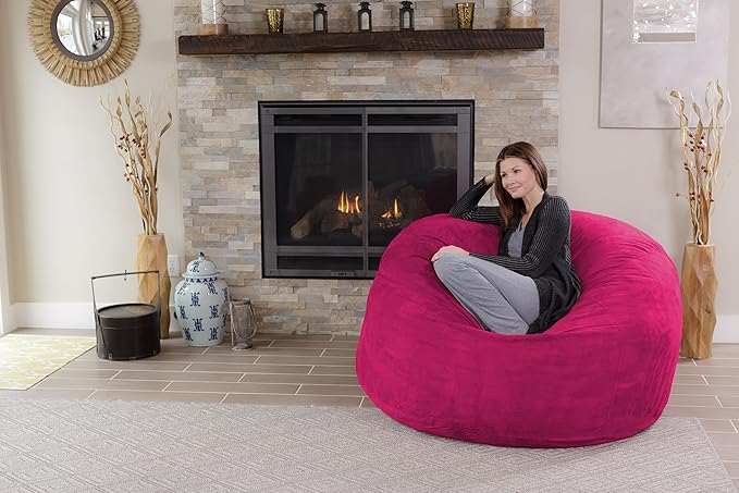 Chill Sack Bean Bag Chair: Giant 5' Memory Foam Furniture Bean Bag - Image 2
