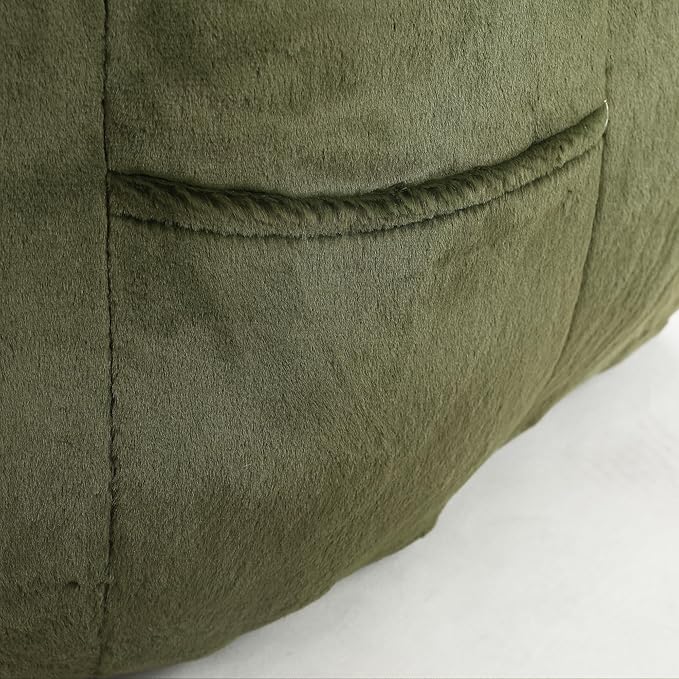Furniliving Bean Bag Chair, Giant Bean Bag Chair Stuffed Floor Sofa - Image 8