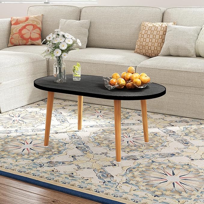 Oval Coffee Table Low Table - Image 5