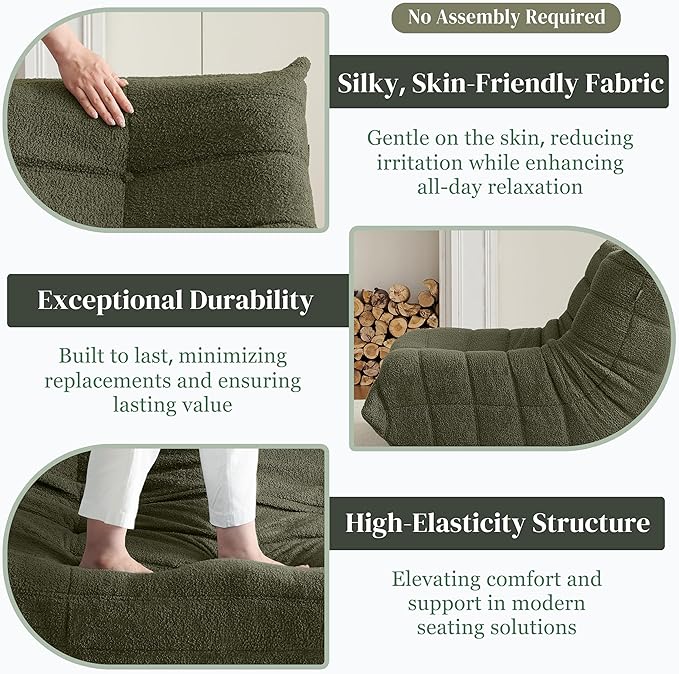 Bean Bag Chair, Fireside Chair Bean Bag Sofa - Image 5