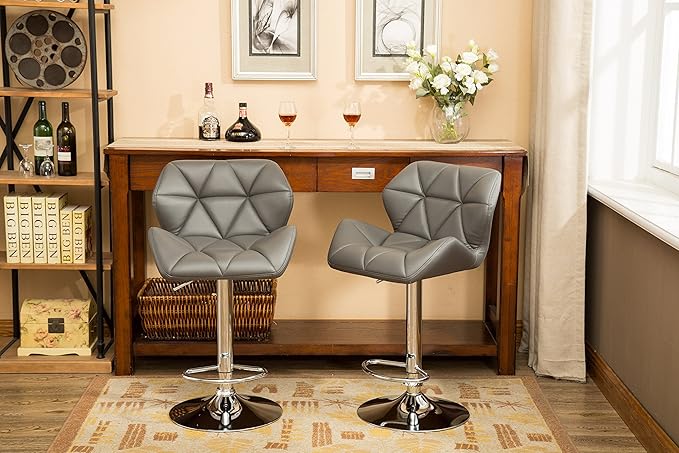 Roundhill Furniture Glasgow Contemporary Tufted Adjustable Height Hydraulic - Image 5