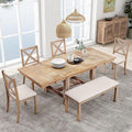 Ball & Cast Farmhouse 6 Piece Extendable Dining Table by BallCast