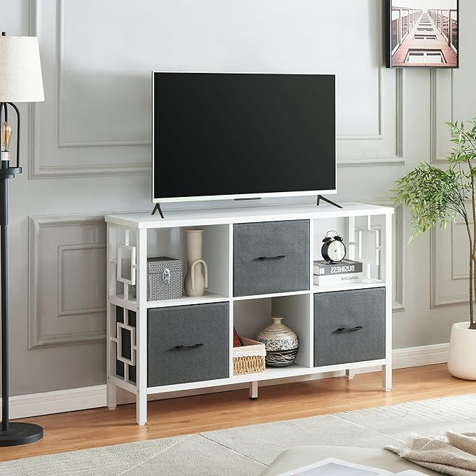 HOMISSUE 6 Cube Storage Organizer Shelf, Rustic Short Bookshelf - Image 7