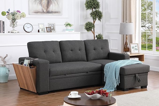 Devion Furniture Garisa 4-in-1 Convertible L Shaped Couch - Image 4