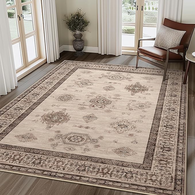 8X10 Area Rugs Machine Washable Rugs by BESBLEE