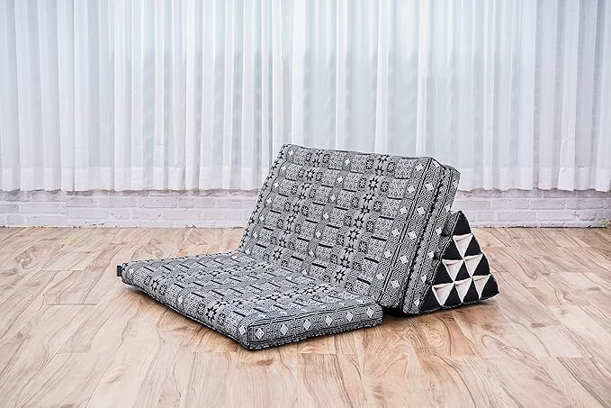 Leewadee 3-Fold Mat XXL with Triangle Cushion – Firm TV Pillow, Foldable - Image 6