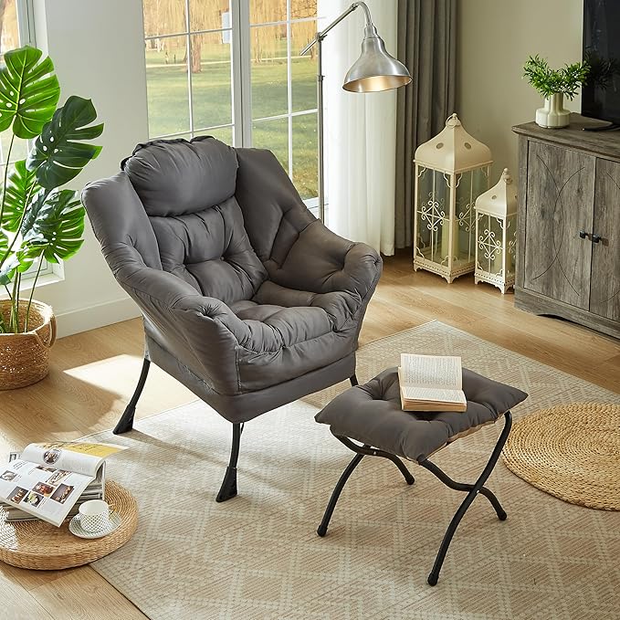 HollyHOME Fabric Lazy Chair - Image 4