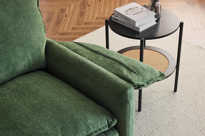 Ball & Cast 38" Oversized Chenille Lounge Chair, Reading Armchair - Image 8